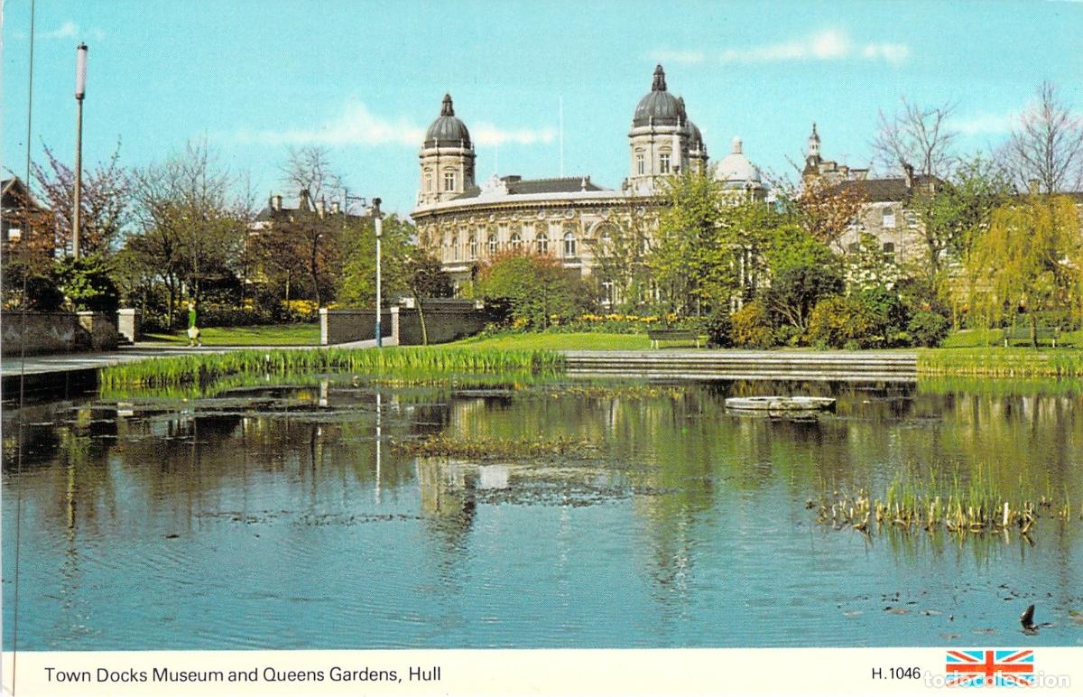 Postales: Postal de Town Docks Museum y Queens Gardens en Hull, Inglaterra