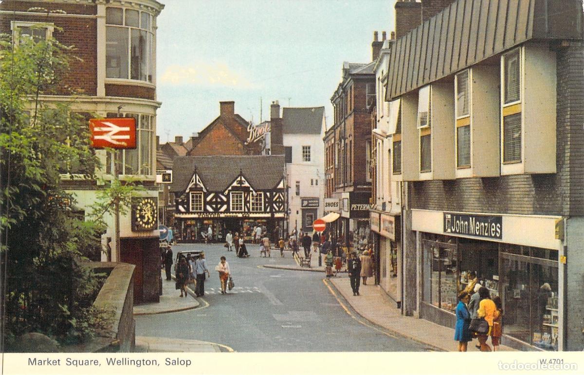 Postales: Postal de Market Square en Wellington, Shropshire, Inglaterra