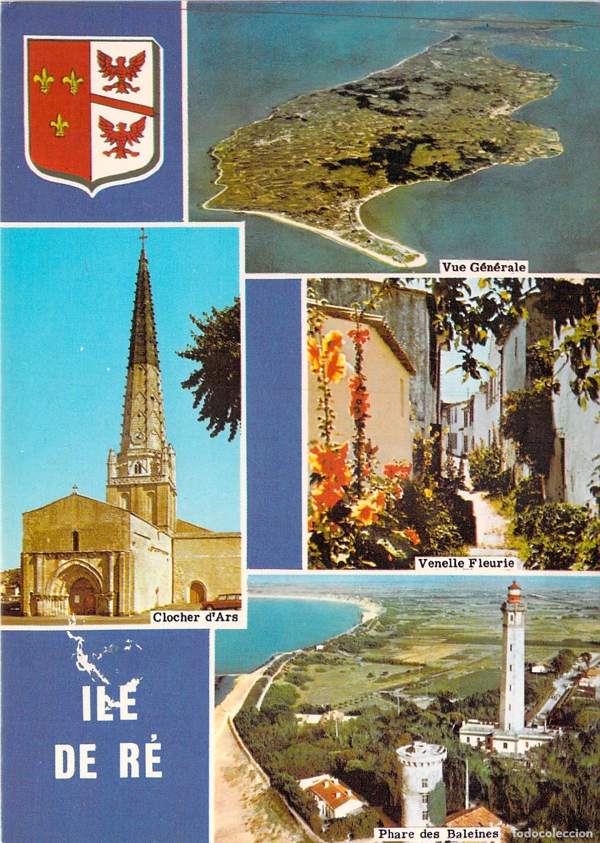 Postales: Postal Multi-vista de la &Icirc;le de R&eacute; Francia con Faro de las Ballenas
