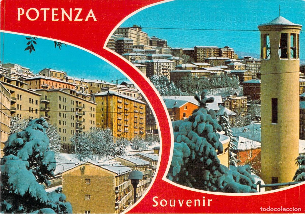 Postales: Postal de Potenza Italia Paisaje Nevado y Tarjeta QSL