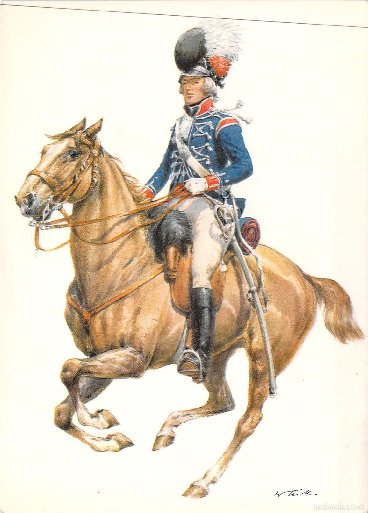 Postales: Postal de Oficial de los 15th Light Dragoons, Gran Breta&ntilde;a