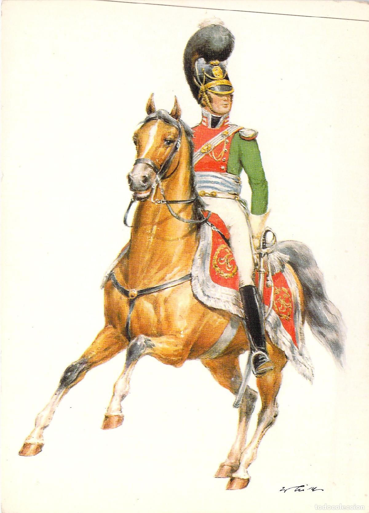 Postales: Postal de Uniforme Militar Chevau-l&eacute;ger Reino de Baviera