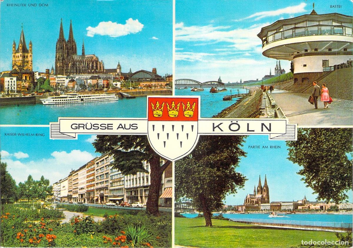 Postales: Tarjeta Postal de Colonia Alemania con Vistas del Rin y la Catedral