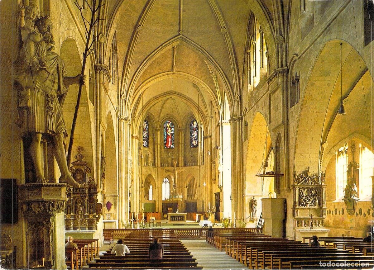 Postales: Postal Catedral de San Pablo en M&uuml;nster con Estatua de San Crist&oacute;bal