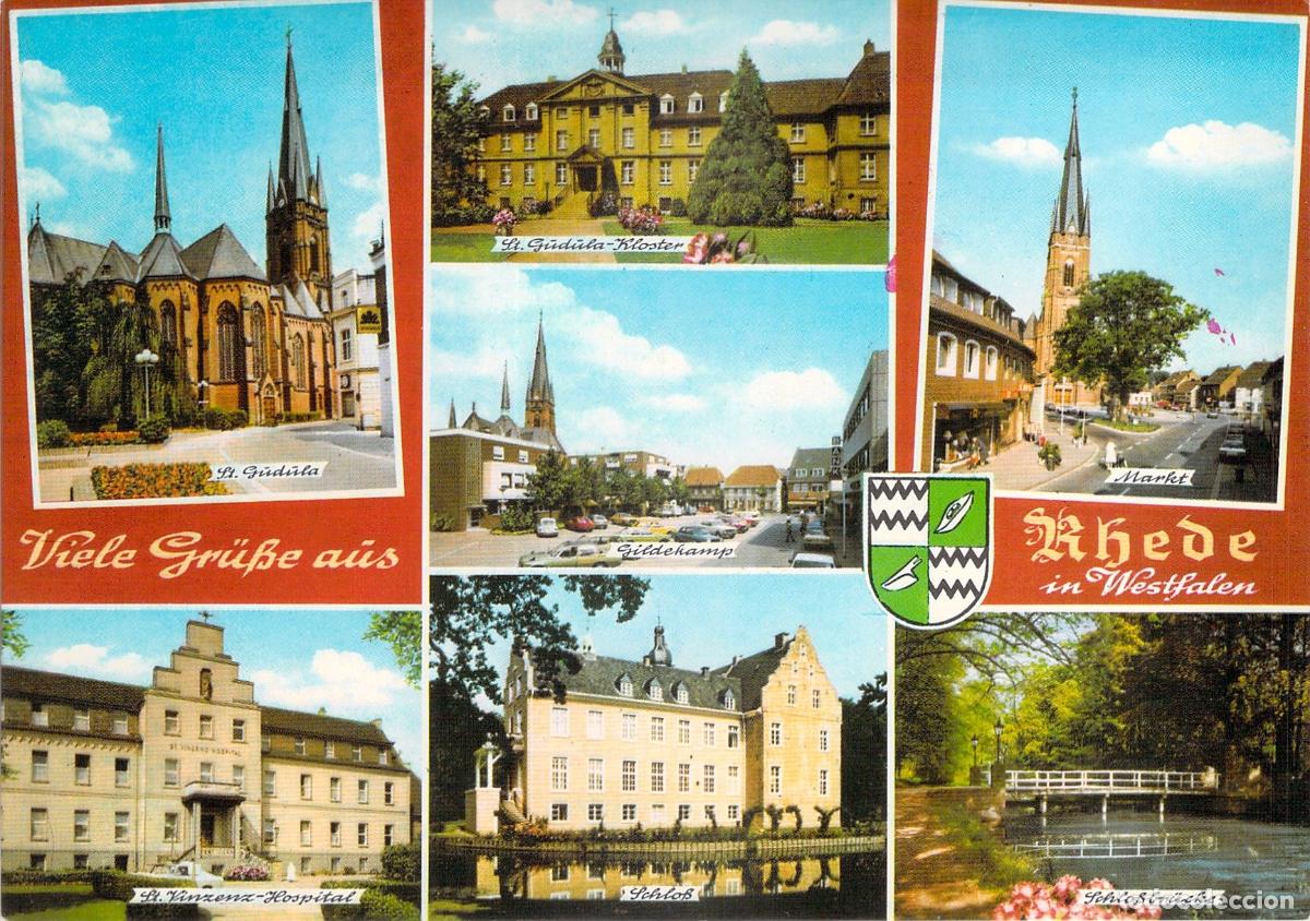 Postales: Postal de Rhede in Westfalen, Alemania - Vistas M&uacute;ltiples de la Ciudad