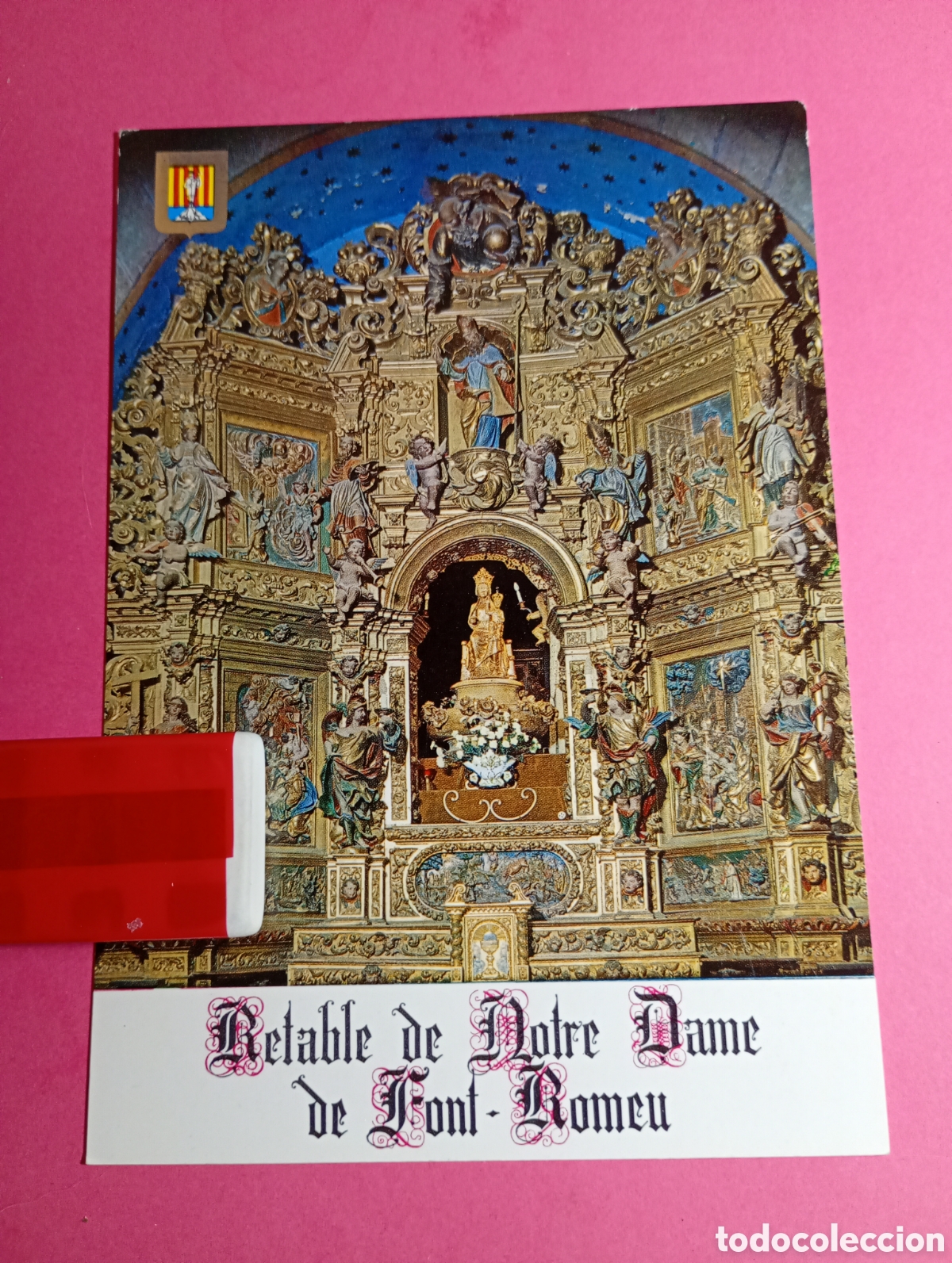 Postales: FONT-ROMEU RETABLE D NOTRE DAME D FONT- ROMEU S/C COLOR ED. DINO FISA BARCELONA IMP. ESPAGNE R1617