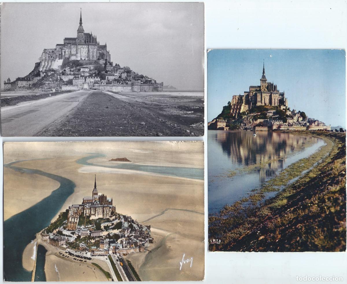 Postales: Lote de tres antiguas postales del Monte Sant Michel