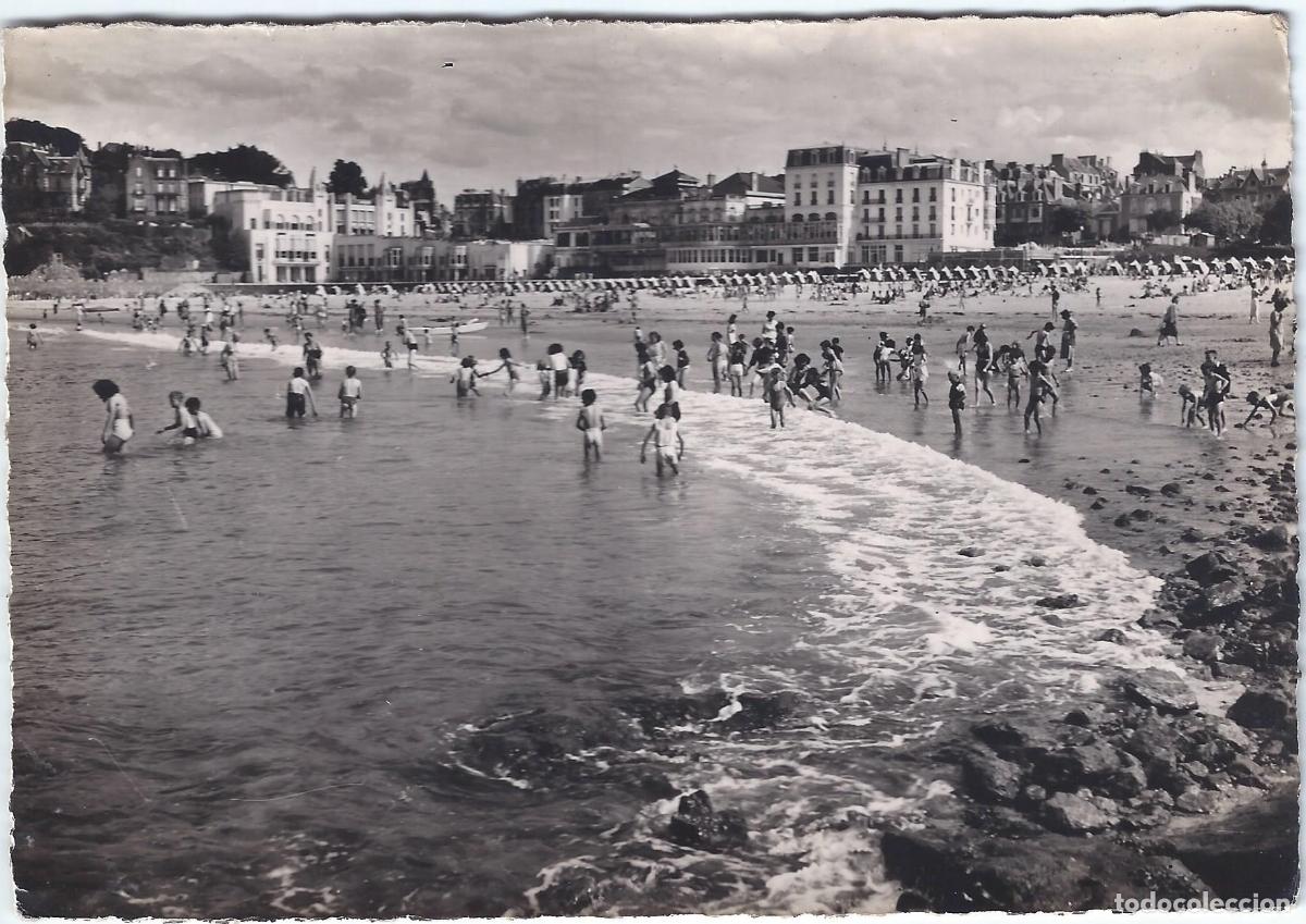 Postales: La gran playa de la esclusa - Dinard - Francia - Postal circulada