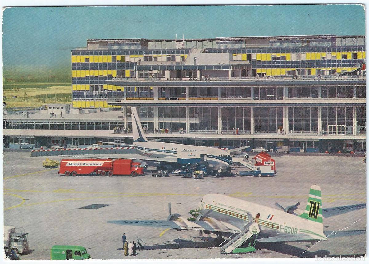 Postales: Aeropuerto de Paris-Orly - Paris - Francia - Postal circulada