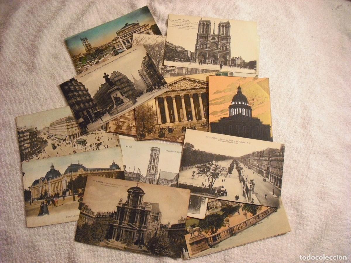 Postkarten: LOTE DE 23 ANTIGUAS POSTALES DE PARIS