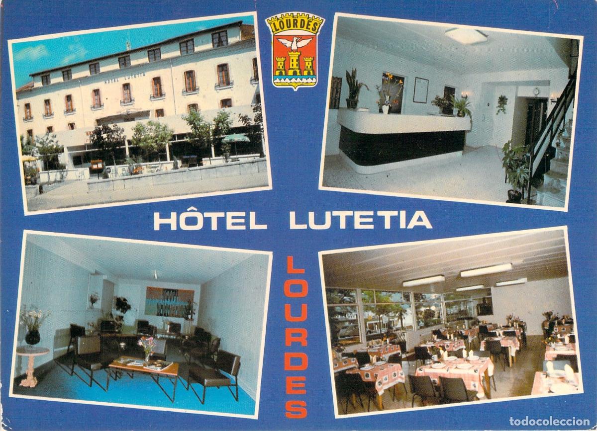 Postales: Postal Multivista del Hotel Lutetia en Lourdes, Francia