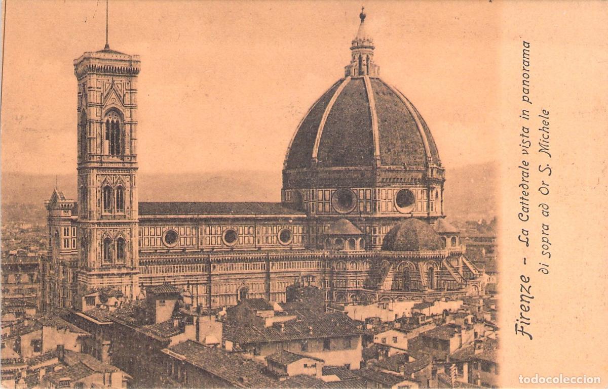 Postales: Postal de Florencia Italia Catedral y Campanario de Giotto