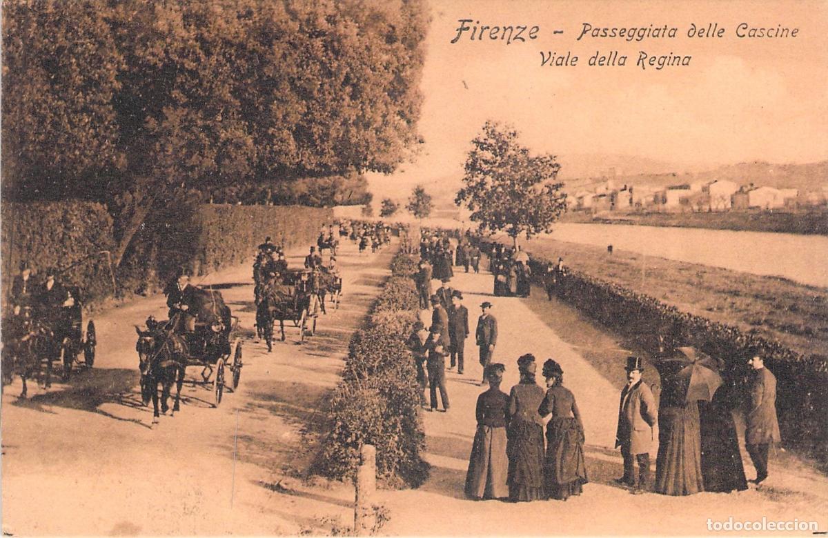 Postales: Postal de Florencia - Passeggiata delle Cascine - Viale della Regina