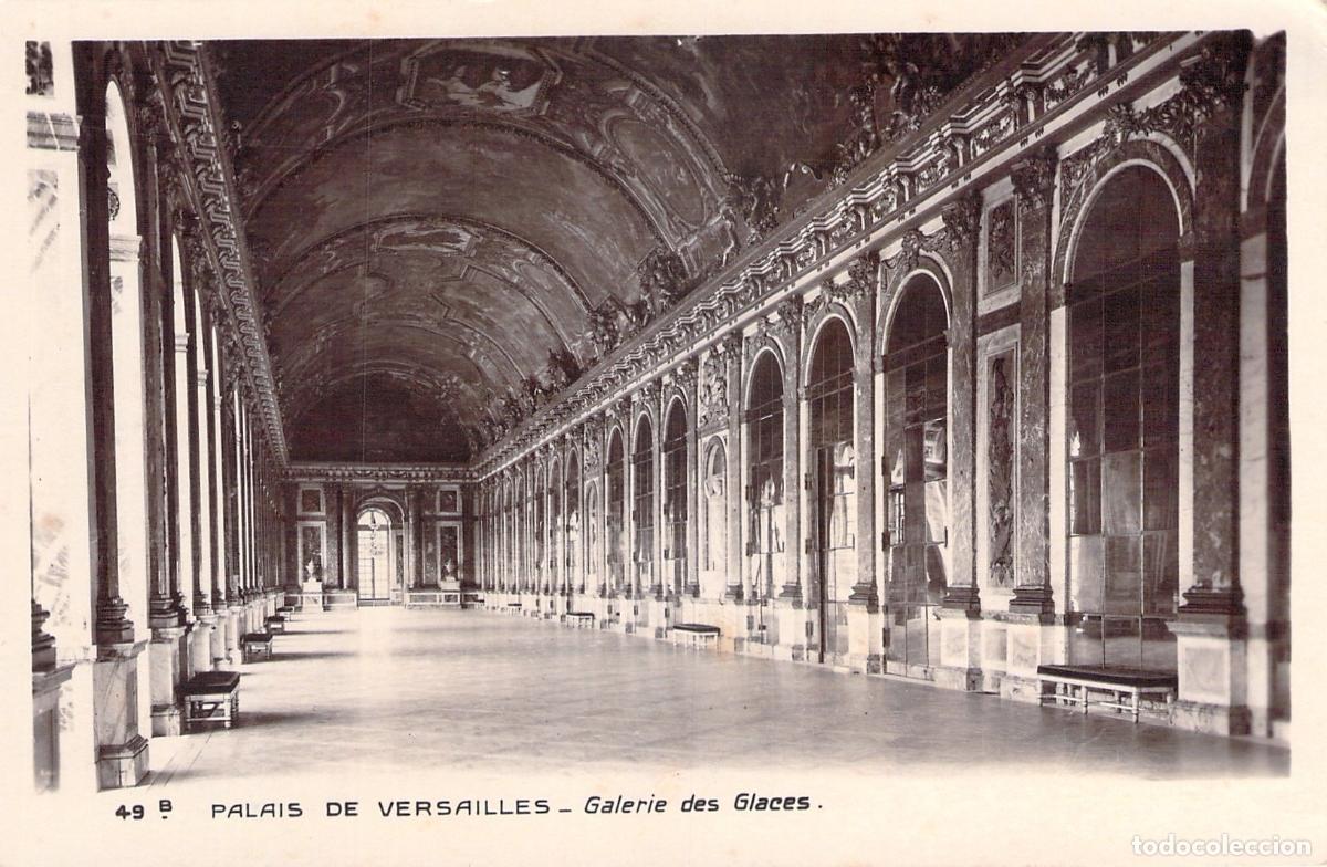 Cartes Postales: Postal de la Galer&iacute;a de los Espejos en el Palacio de Versalles, Francia