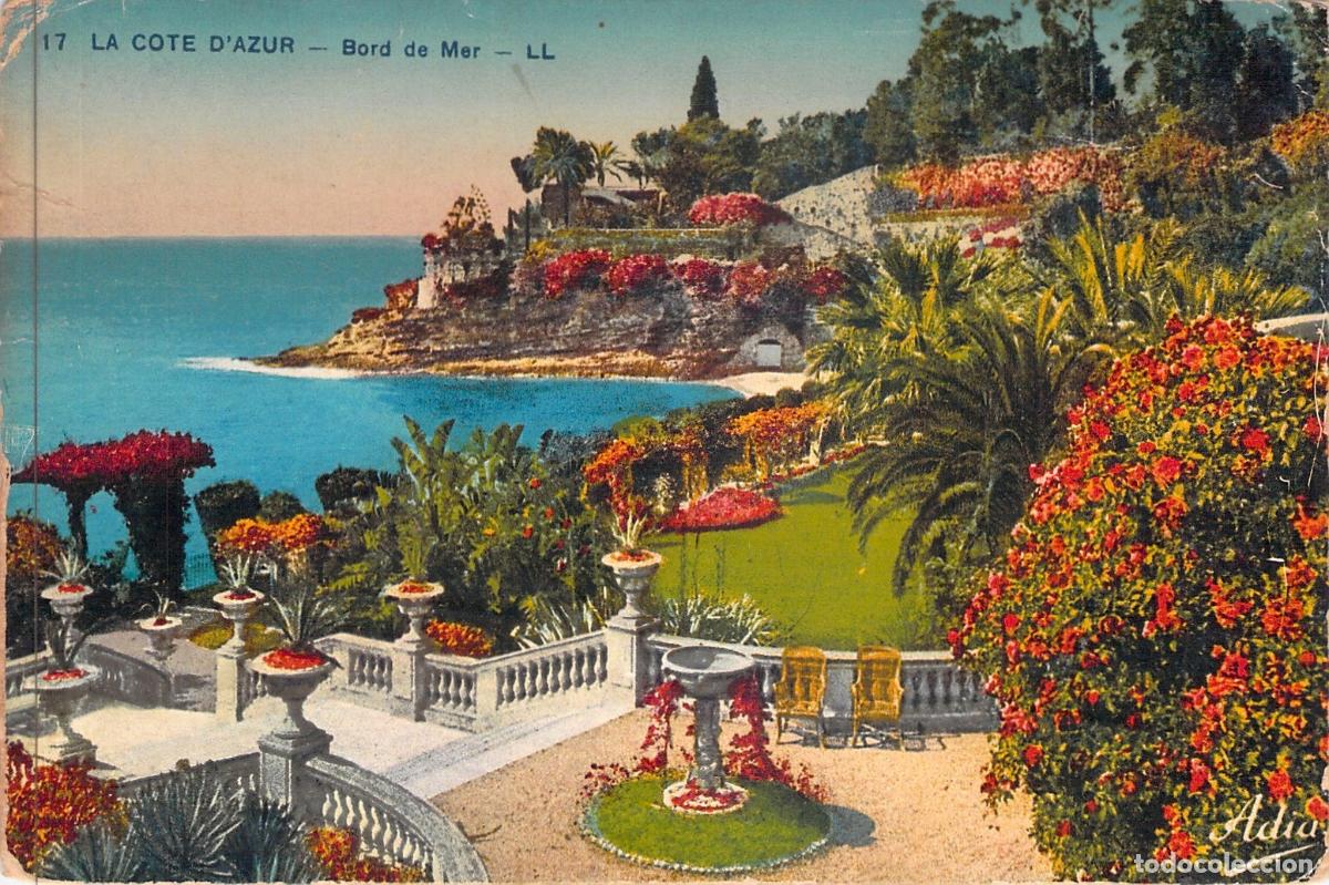 Cartoline: Postal La Cote d'Azur Bord de Mer Francia Paisaje