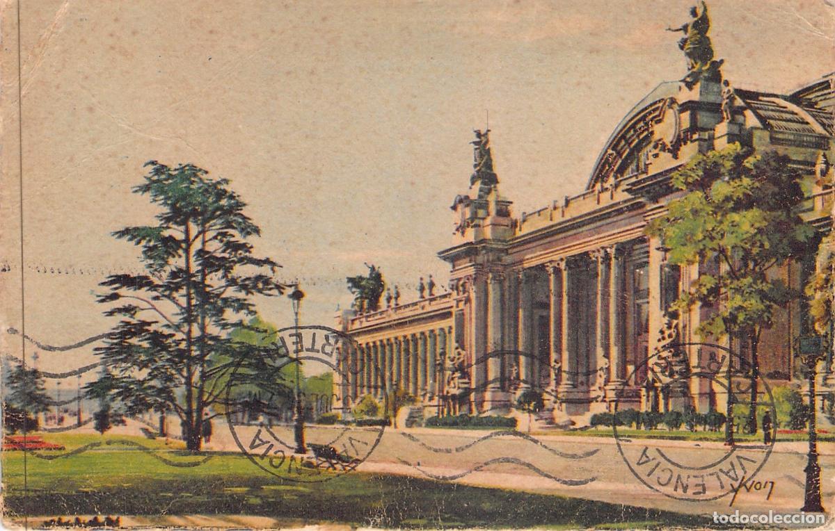 Postales: Postal de Par&iacute;s: El Grand Palais en los Campos El&iacute;seos