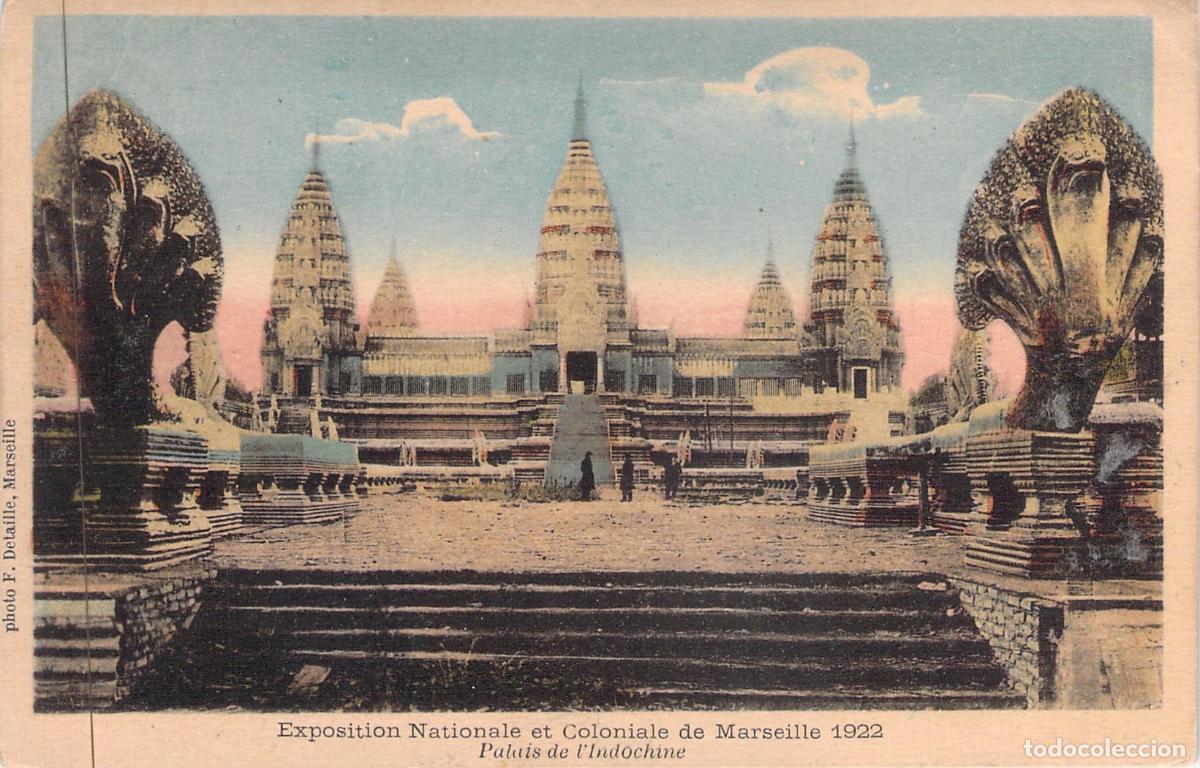 Postales: Postal Exposici&oacute;n Colonial Marsella Palais de l'Indochine
