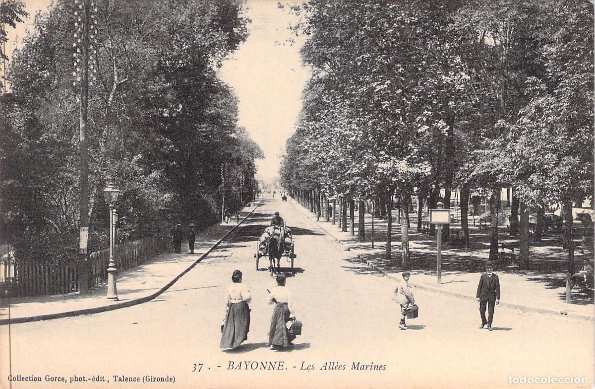 Postales: Postal de Les All&eacute;es Marines en Bayona, Francia
