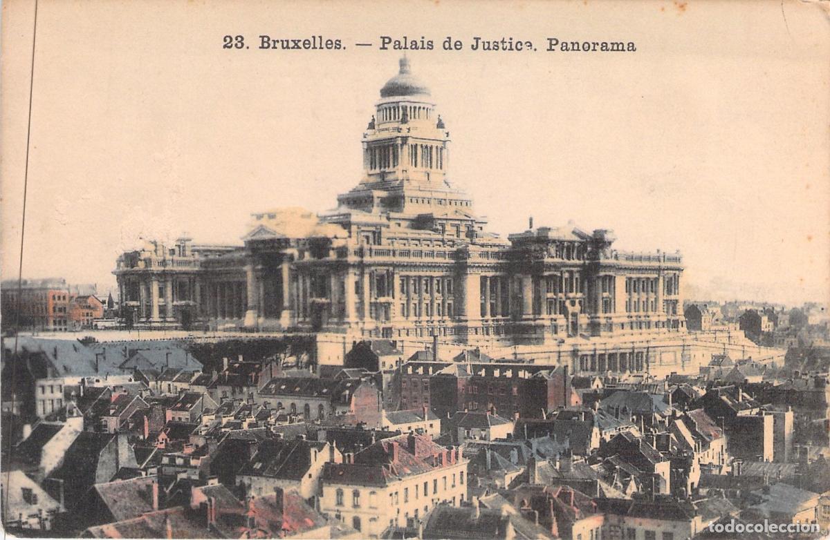 Postales: Postal del Palacio de Justicia en Bruselas, B&eacute;lgica - Vista Panor&aacute;mica