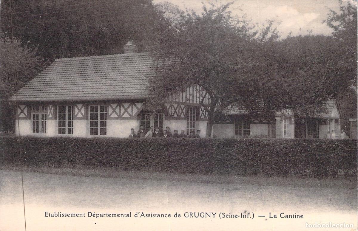 Postales: Postal de la Cantina del Establecimiento de Asistencia en Grugny, Francia