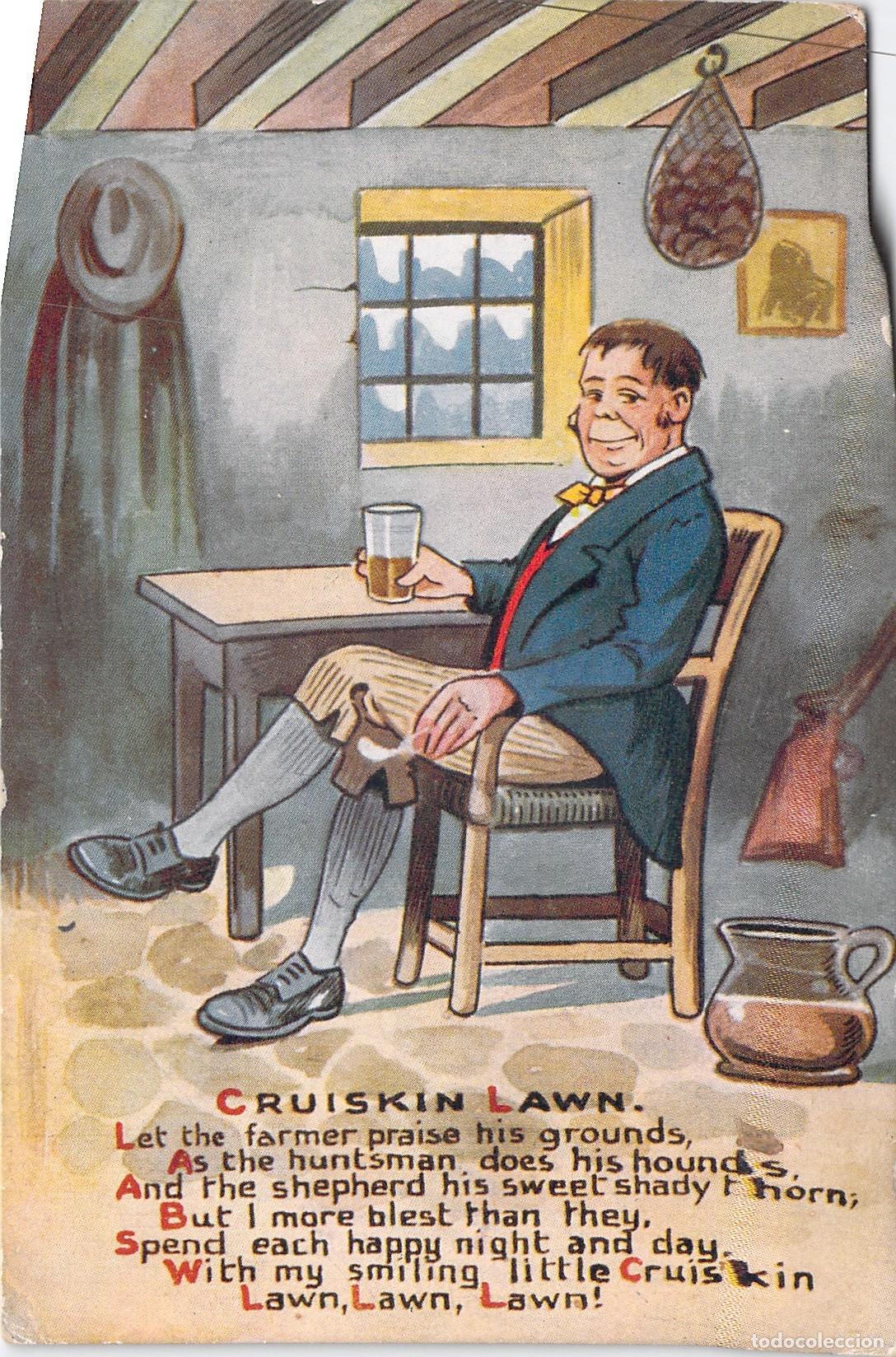 Postales: Postal Humor&iacute;stica Cruiskin Lawn Ilustraci&oacute;n de Caballero