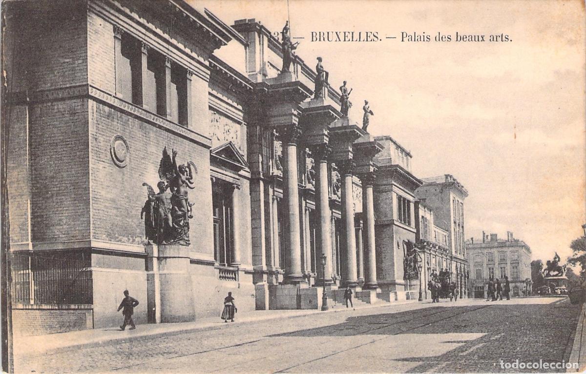 Postales: Postal de Bruselas: Fachada del Palacio de Bellas Artes