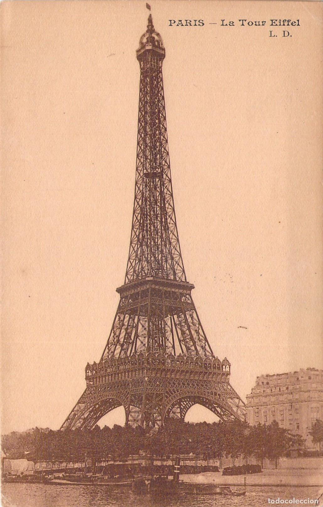 Postales: Tarjeta Postal Antigua de la Torre Eiffel en Par&iacute;s