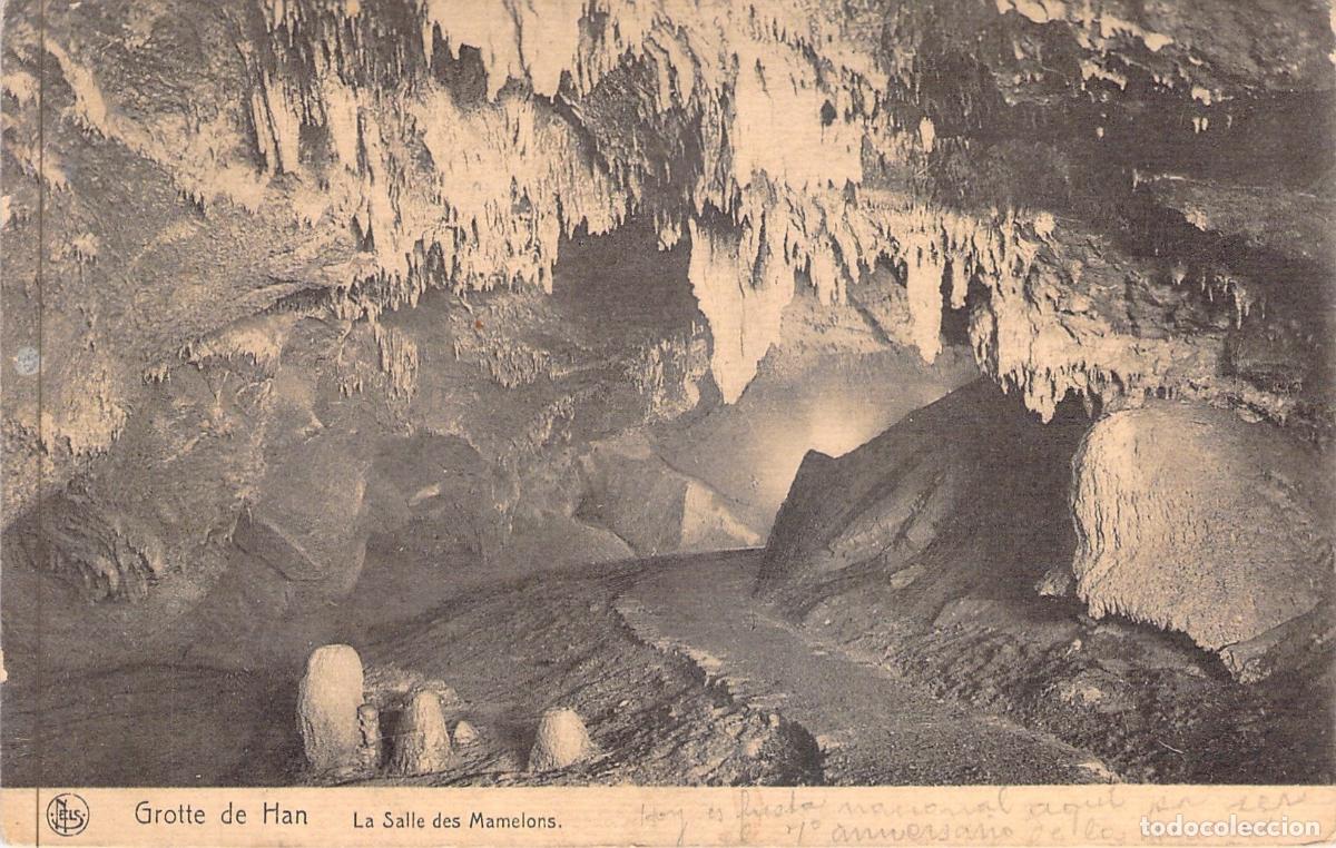 Postales: Postal de las Grutas de Han-sur-Lesse, B&eacute;lgica - La Salle des Mamelons