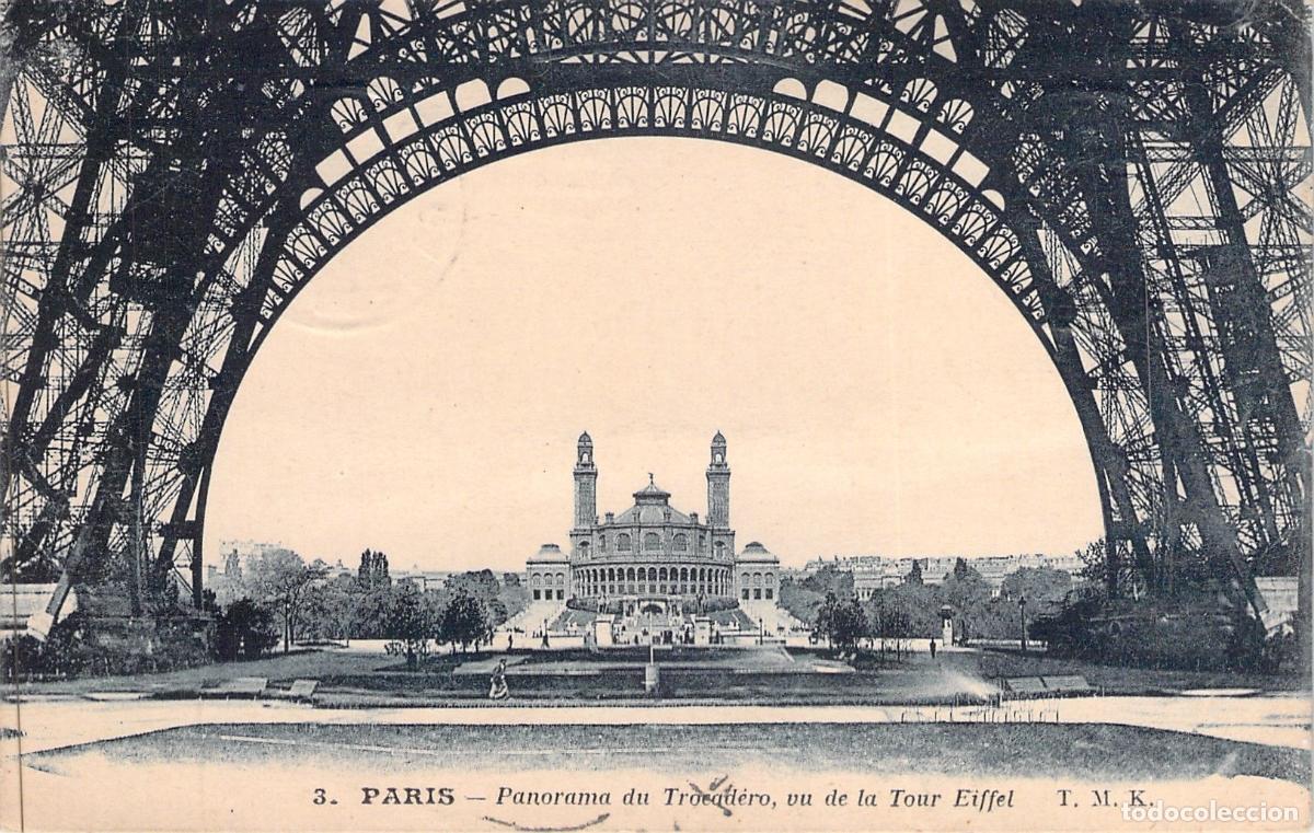 Postales: Postal de Par&iacute;s: Panorama del Trocadero desde la Torre Eiffel