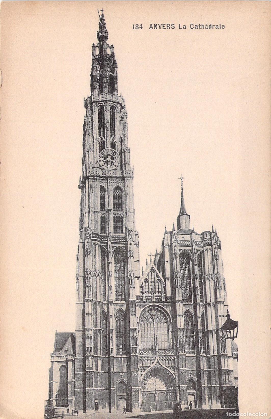 Postales: Tarjeta Postal de la Catedral de Amberes, B&eacute;lgica - Arquitectura G&oacute;tica