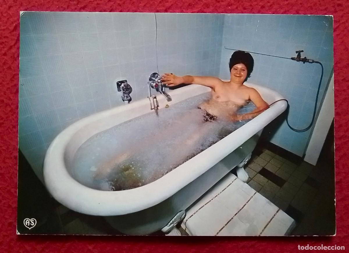 Postales: POSTAL POST CARD FRANCIA FRANCE STATION THERMALE DE BAGNOLES-DE-L&acute;ORNE MUJER BA&Ntilde;O EN BA&Ntilde;ERA..BAIN...
