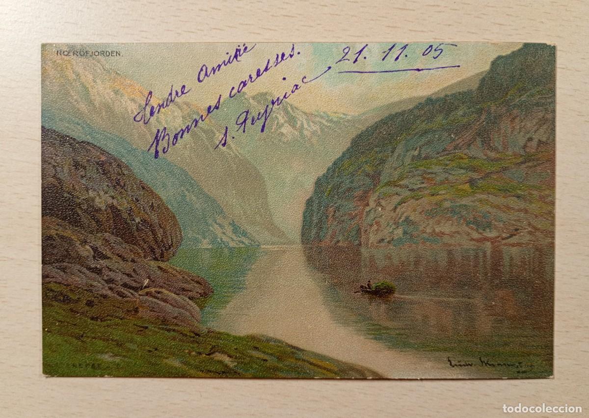Postales: NORUEGA. ROEROFJORDEN. POSTAL REMITIDA A FRANCIA EN 1905