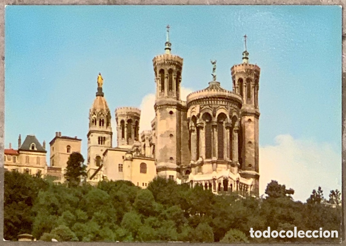 Postales: Postal. Les Tours de la Basilique de Notre-Dame. Lyon. Francia. A&ntilde;os 70.