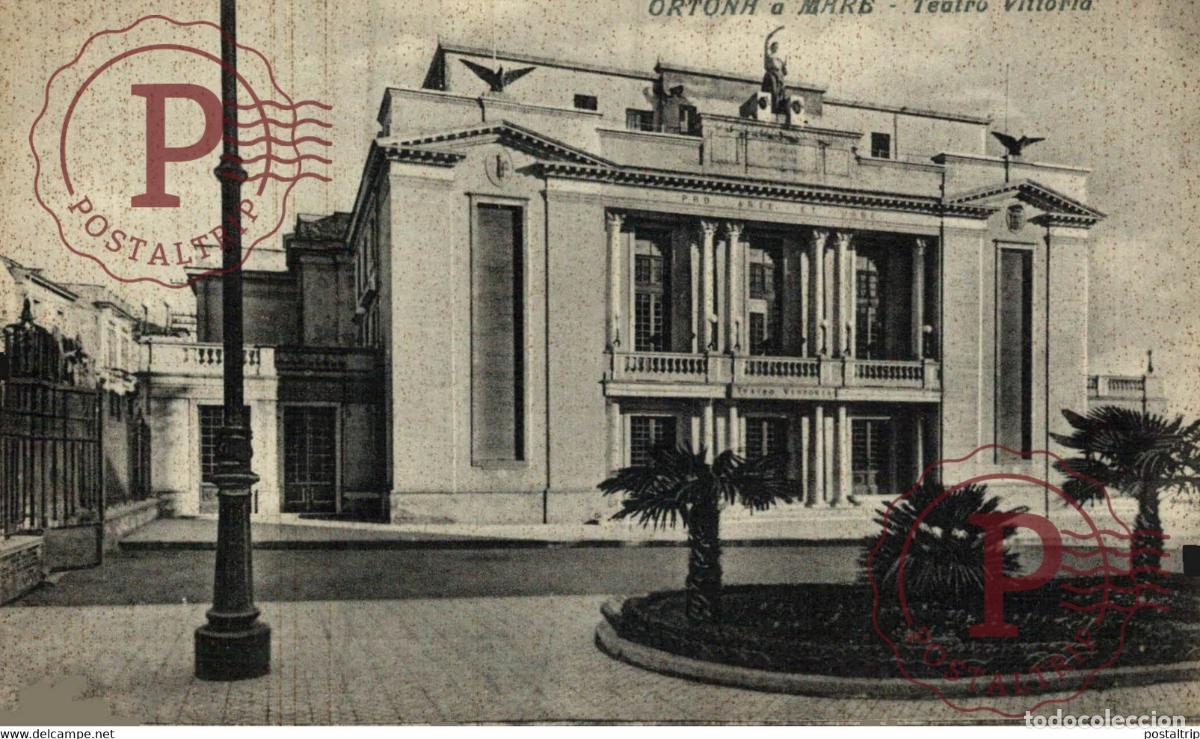Postales: Ortona a Mare. Teatro Vittoria TEATRO THEATER theatrecollection
