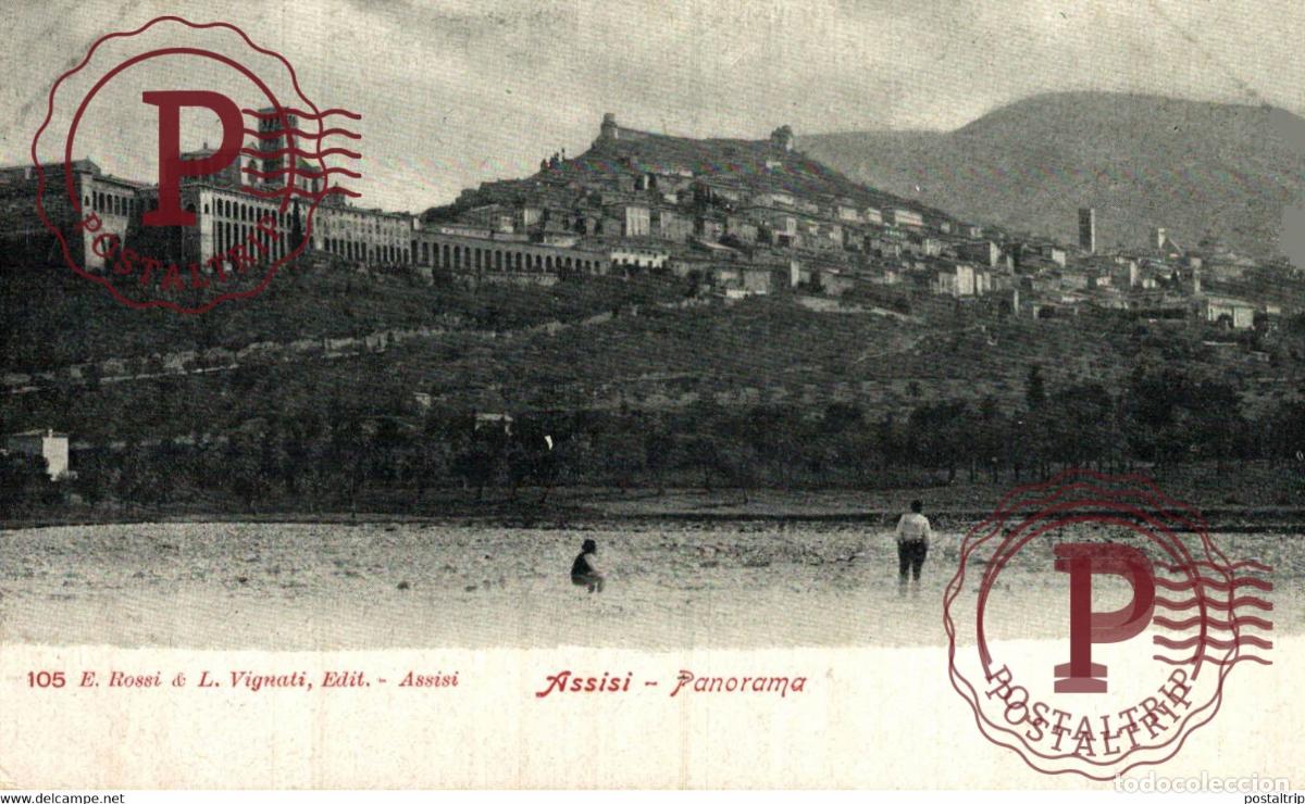 Postcards: ASSISI PANORAMA ITALY ITALIA