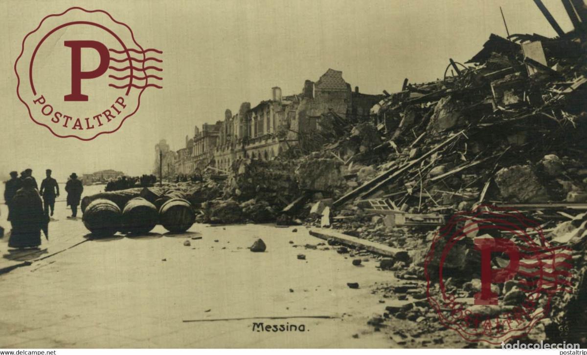 Postcards: CARTE PHOTO MESSINA Terremoto ITALY SICILIA