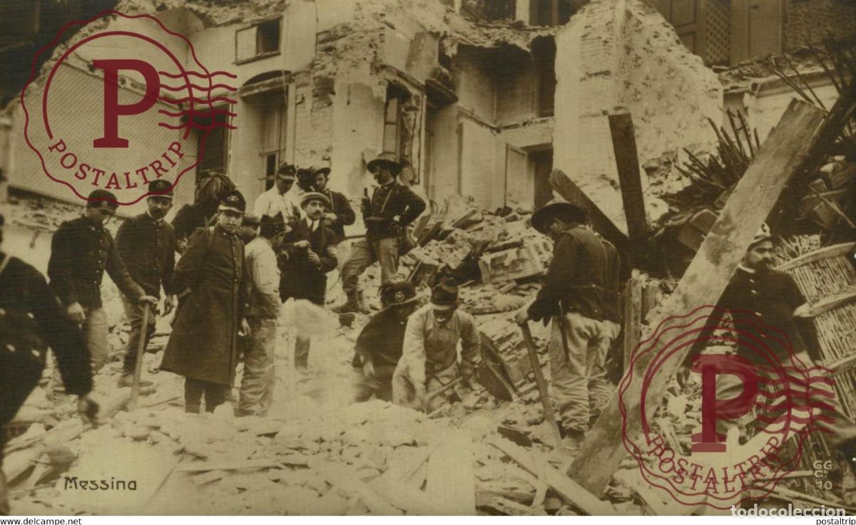 Postcards: CARTE PHOTO MESSINA Terremoto ITALY SICILIA