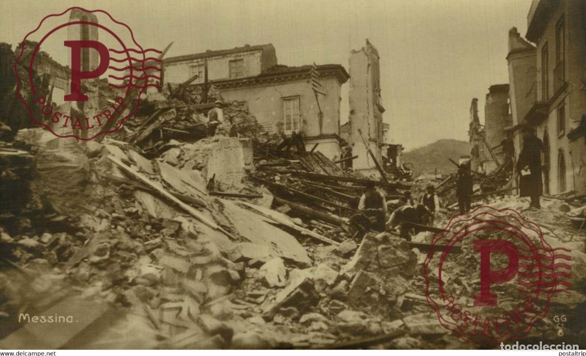 Postcards: CARTE PHOTO MESSINA Terremoto ITALY SICILIA