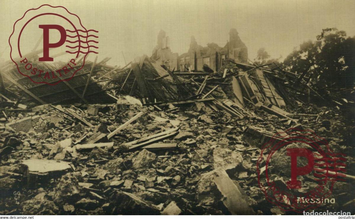 Postcards: CARTE PHOTO MESSINA Terremoto ITALY SICILIA