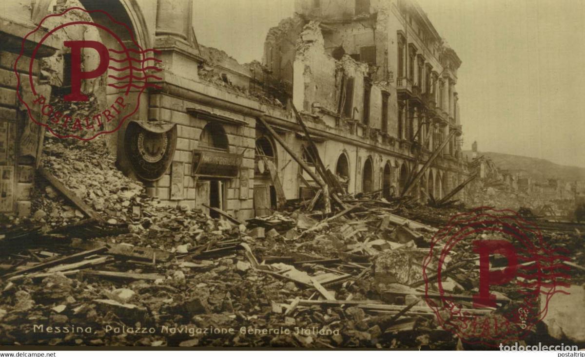 Postcards: CARTE PHOTO MESSINA Terremoto ITALY SICILIA