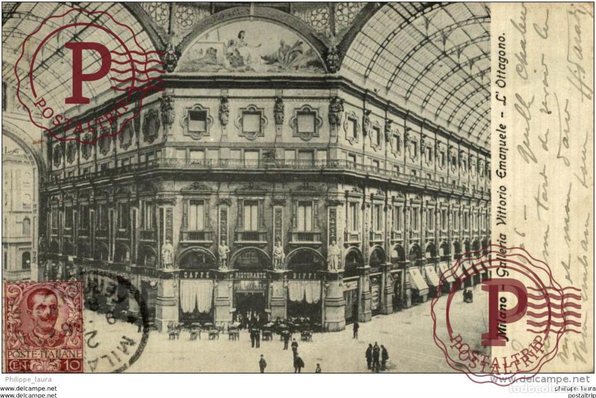 Postcards: ITALIE MILANO - Ottagono della galleria Vittorio Emanuele
