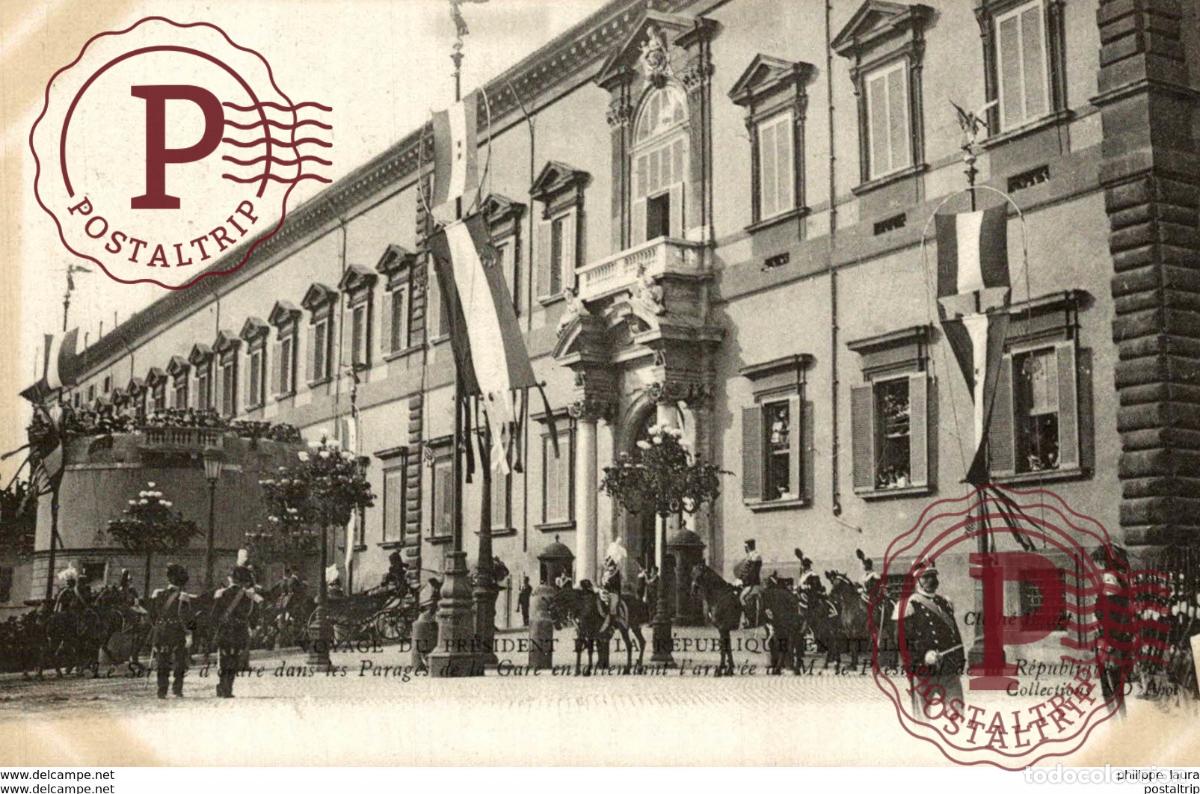 Postales: voyage du president de la republique en Italie