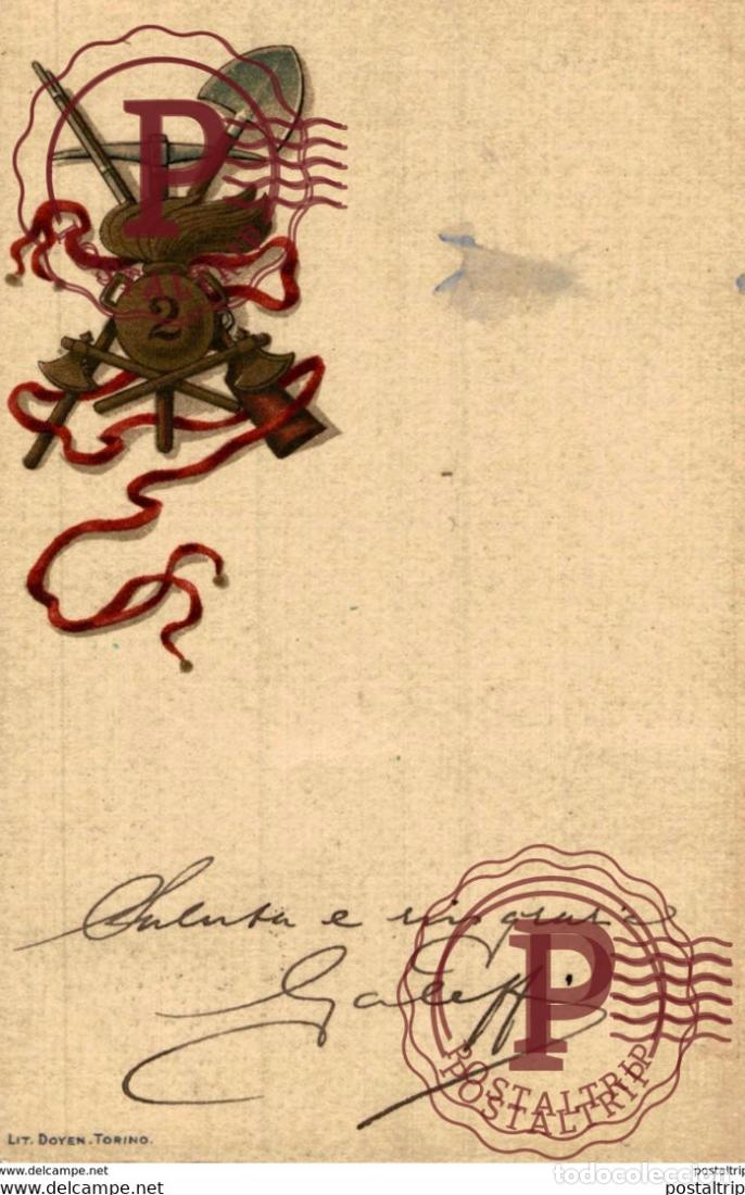 Cartoline: RARE 1910 - Postcard italian italia military