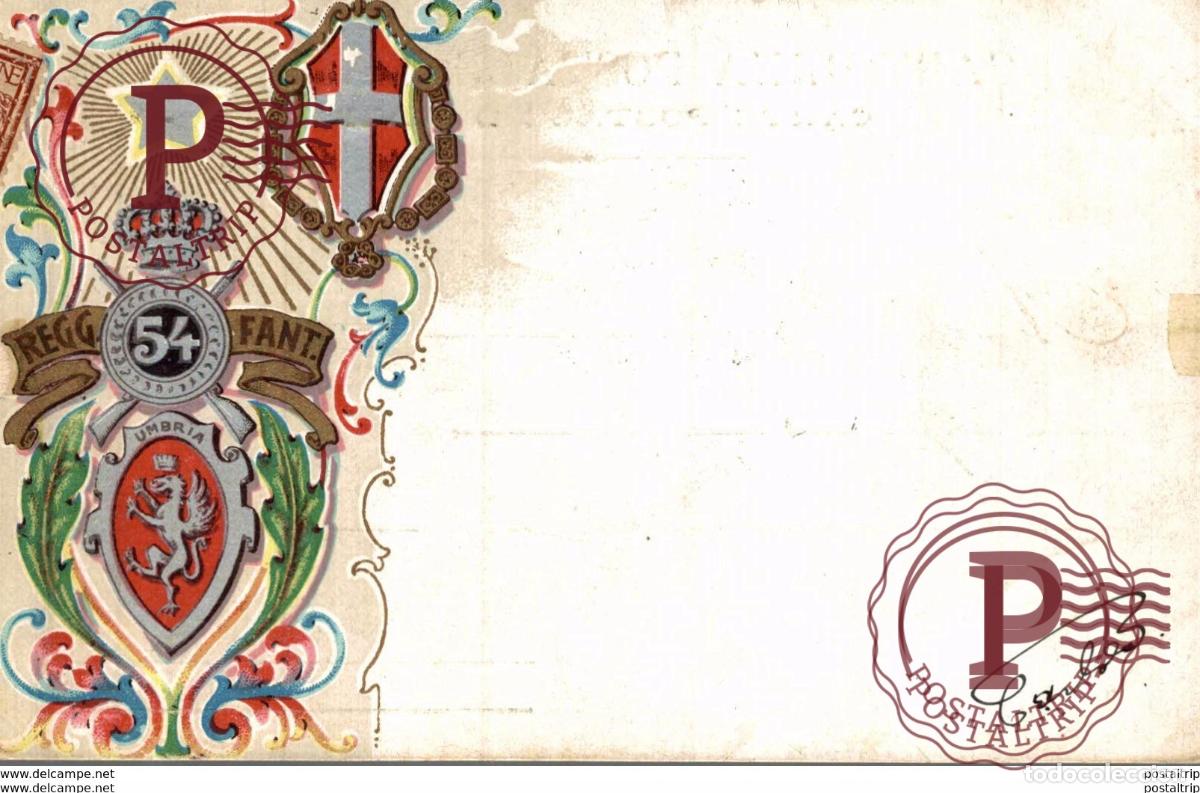 Cartoline: 54 regg fanteria - Postcard italian italia military