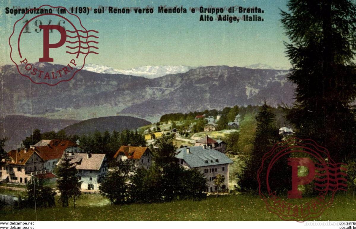Postkarten: SOPRABOLZANO SUL RENEN CERSO MENDOLA E GRUPPO DI BRENTA