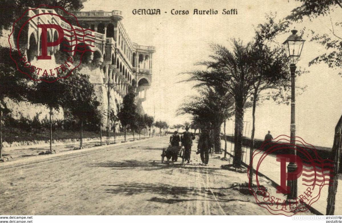 Postkarten: GENOVA CORSO AURELIA SAFFI AURELIO