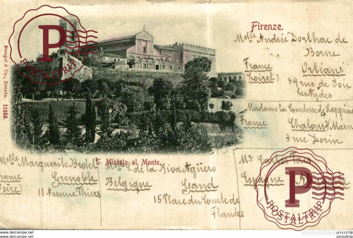 Postkarten: 1899!!!!!! firenze MINIATO AL MONTE