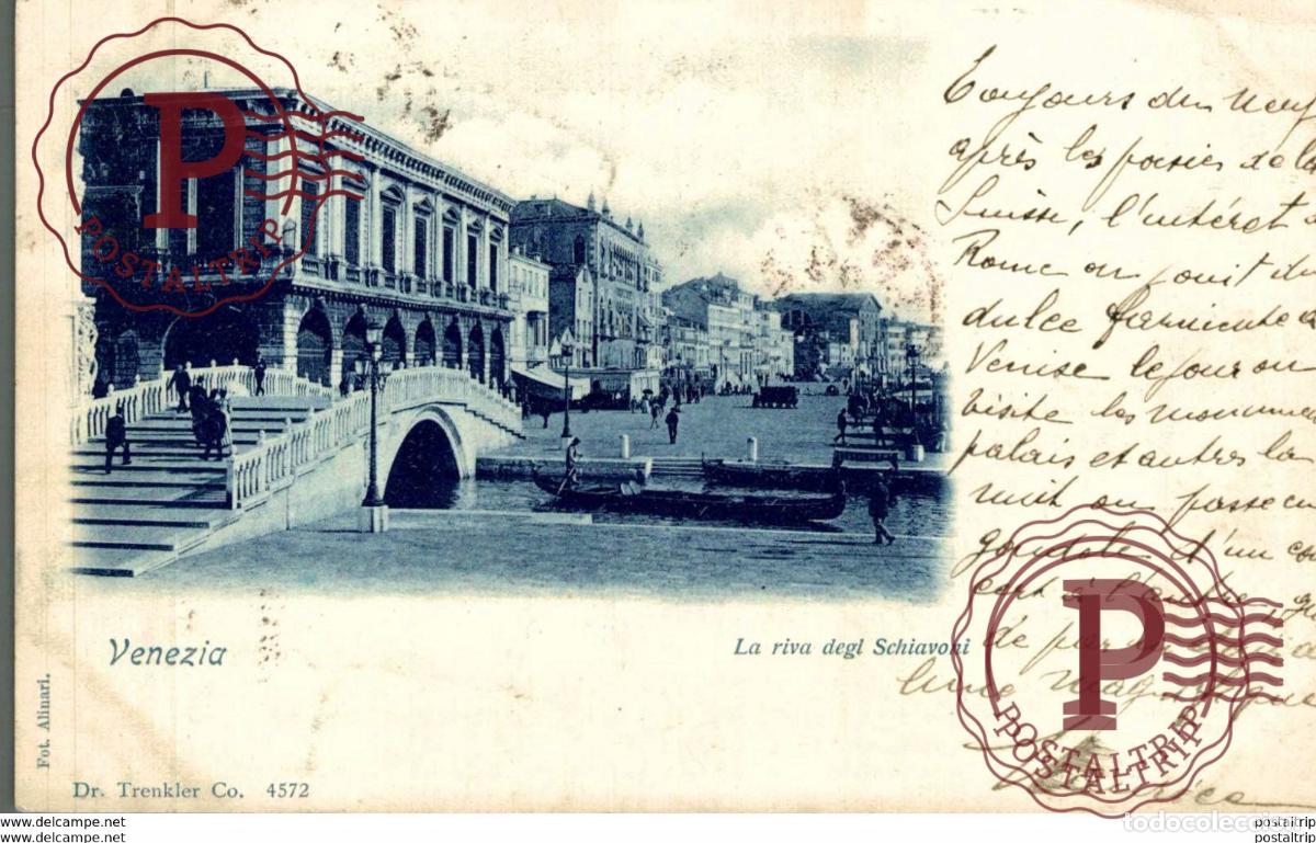 Postkarten: 1899!!!!!!! VENEZIA LA RIVA DEGL SCHIAVONI