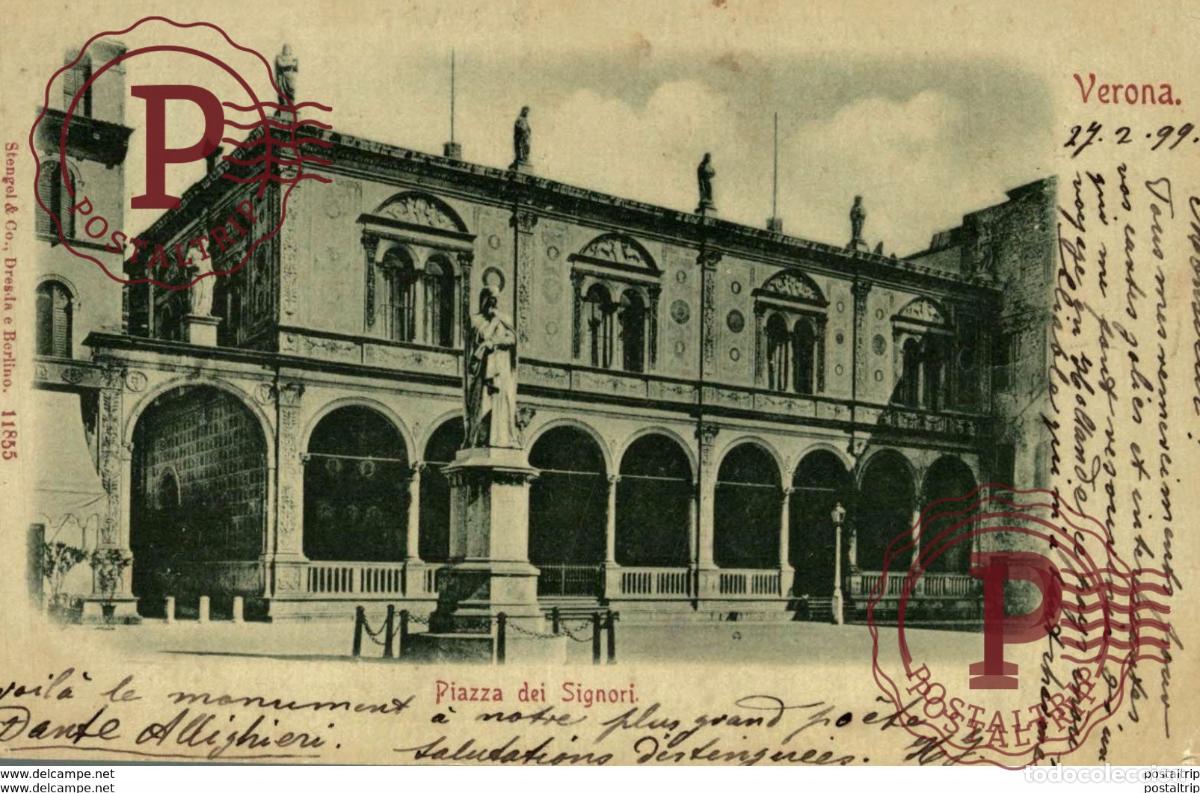 Postales: 1899 PIAZZA DEI SIGNORI VERONA