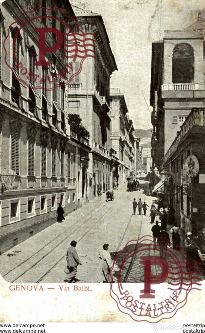 Postales: LIGURIA GENOVA VIA BALBI Italien, ITALIA, ITALY, ITALIE